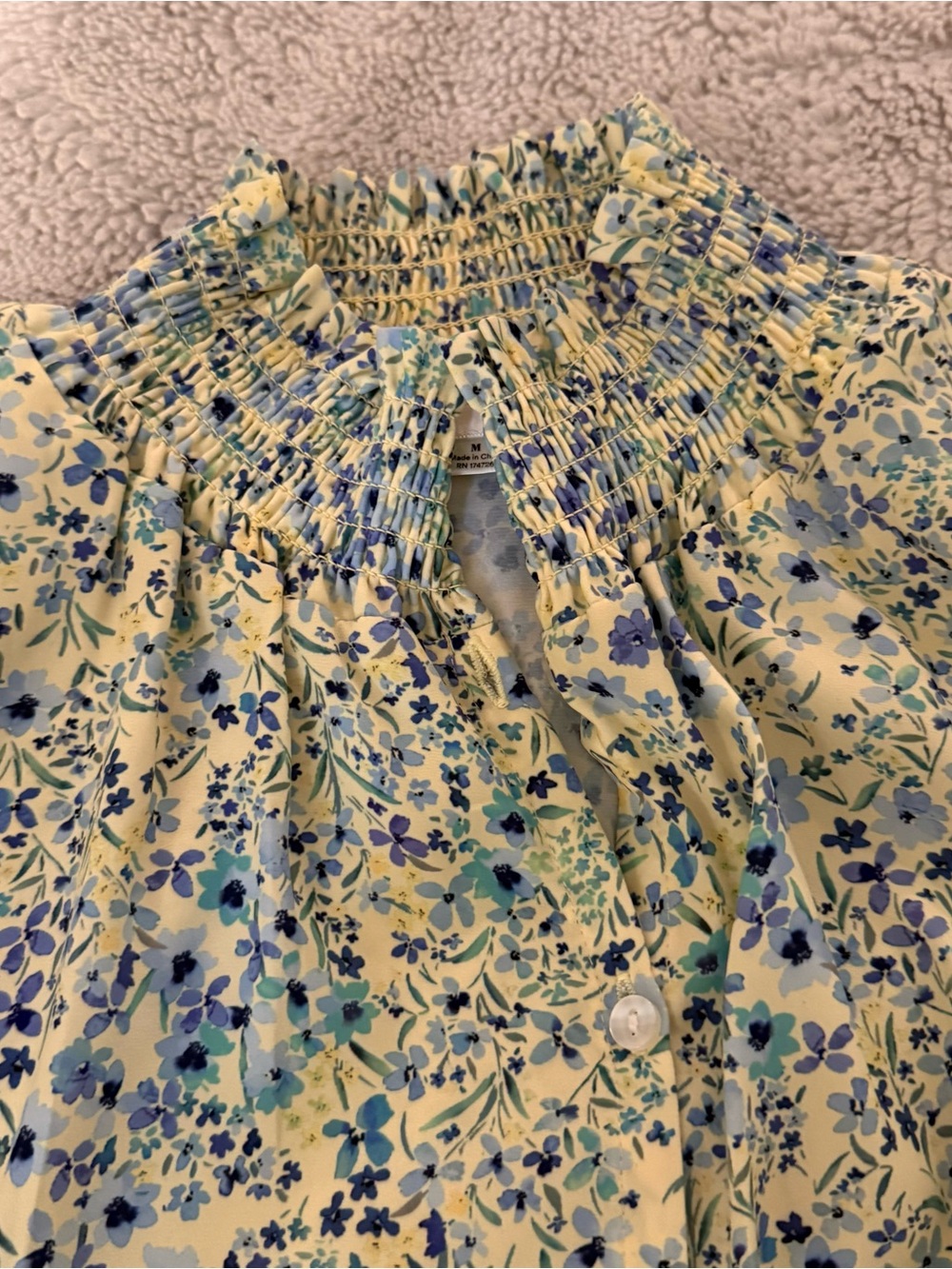 Summersalt Silky Floral Blouse - Picture 3 of 5